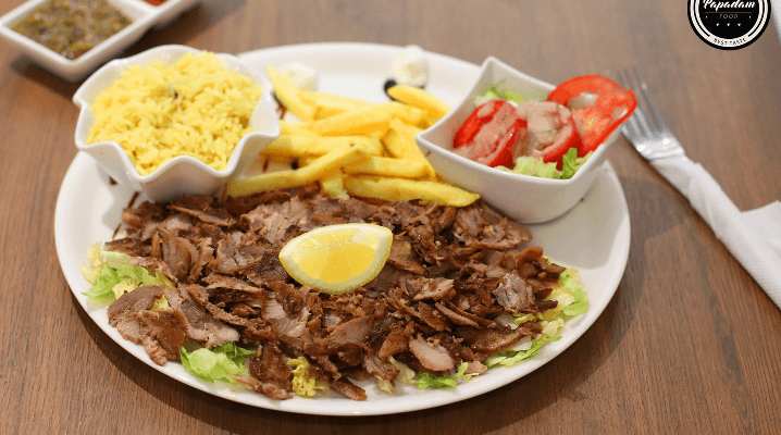 Plat chawarma (Turkey)