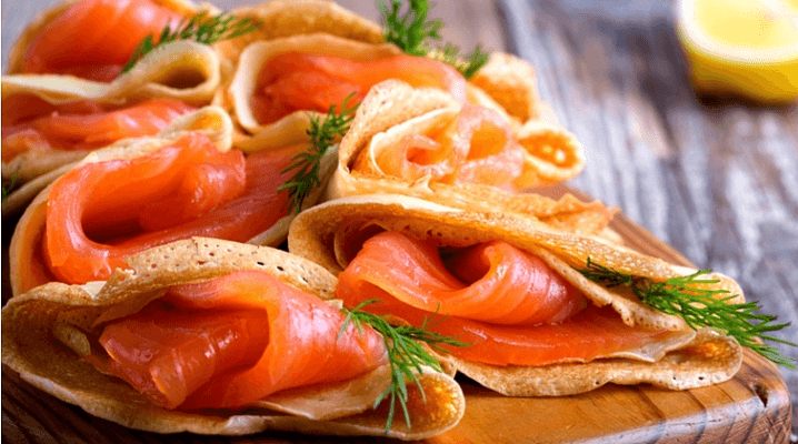 Crêpe salée Norvégienne