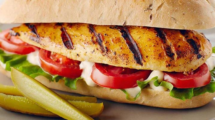 Sandwich poulet grillée