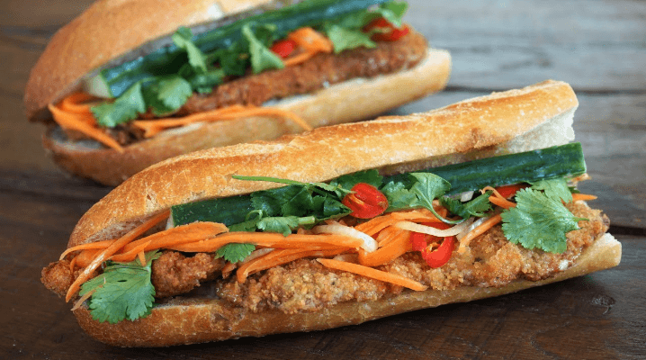 Sandwich poulet panée