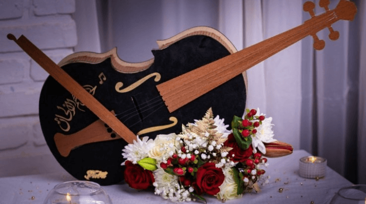 Box de fleurs violon