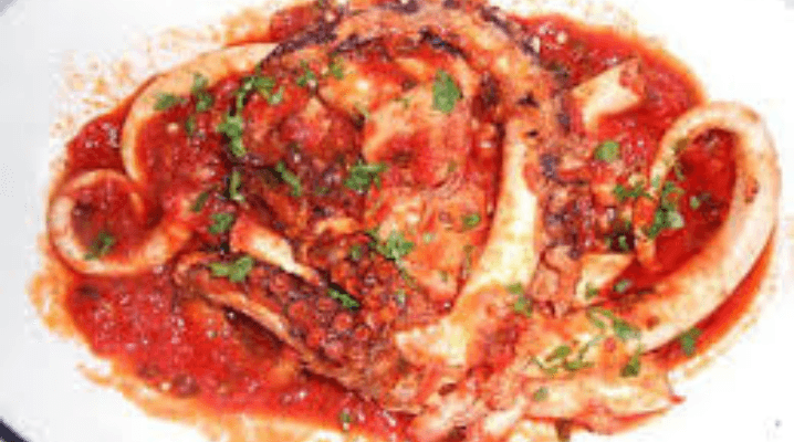 Poulpe en Sauce Kerkenaise