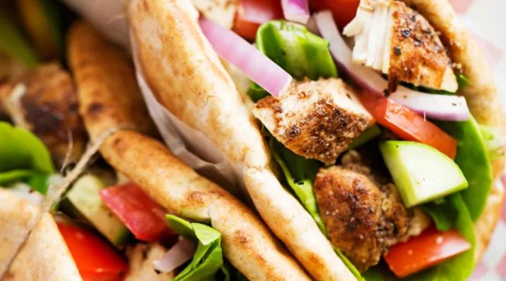 Sandwich Naan Chawarma dinde