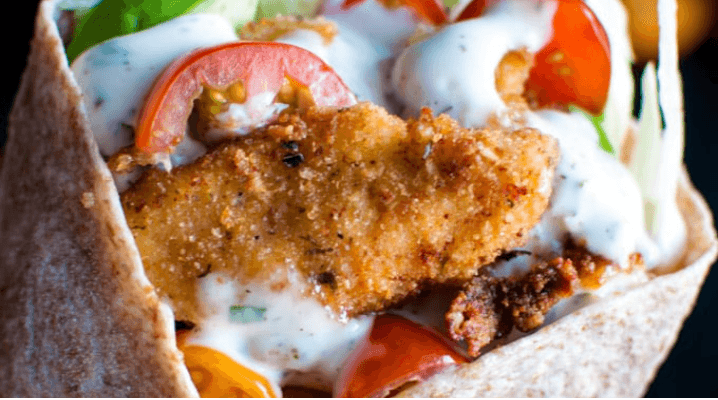 Sandwich Naan Escalope panée