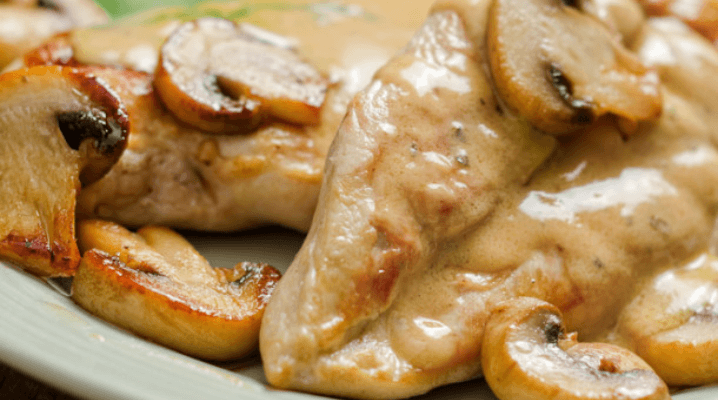 Escalope sauce champignons