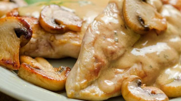 Escalope sauce champignons