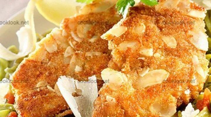 Escalope panée aux amandes effilées