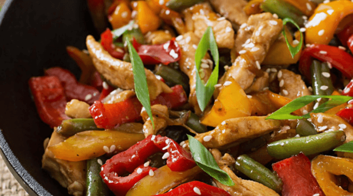 Poulet aux poivrons