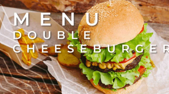 Menu Double Cheeseburger