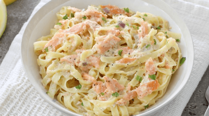 Tagliatelle au saumon