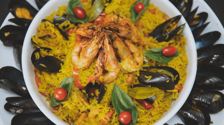 Paella aux Fruits de mer