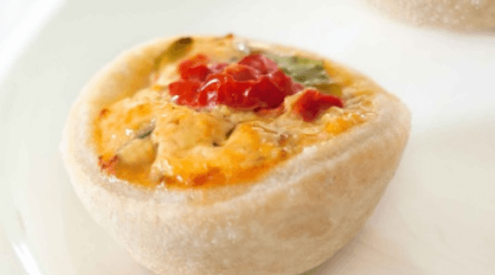 Quiche poulet piments