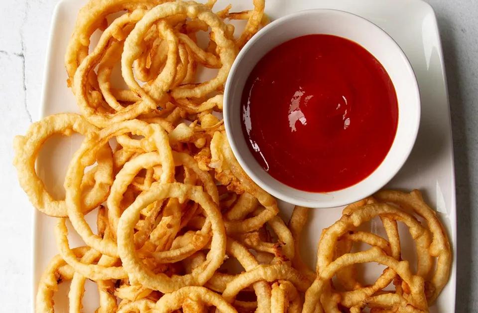 Homemade onion rings