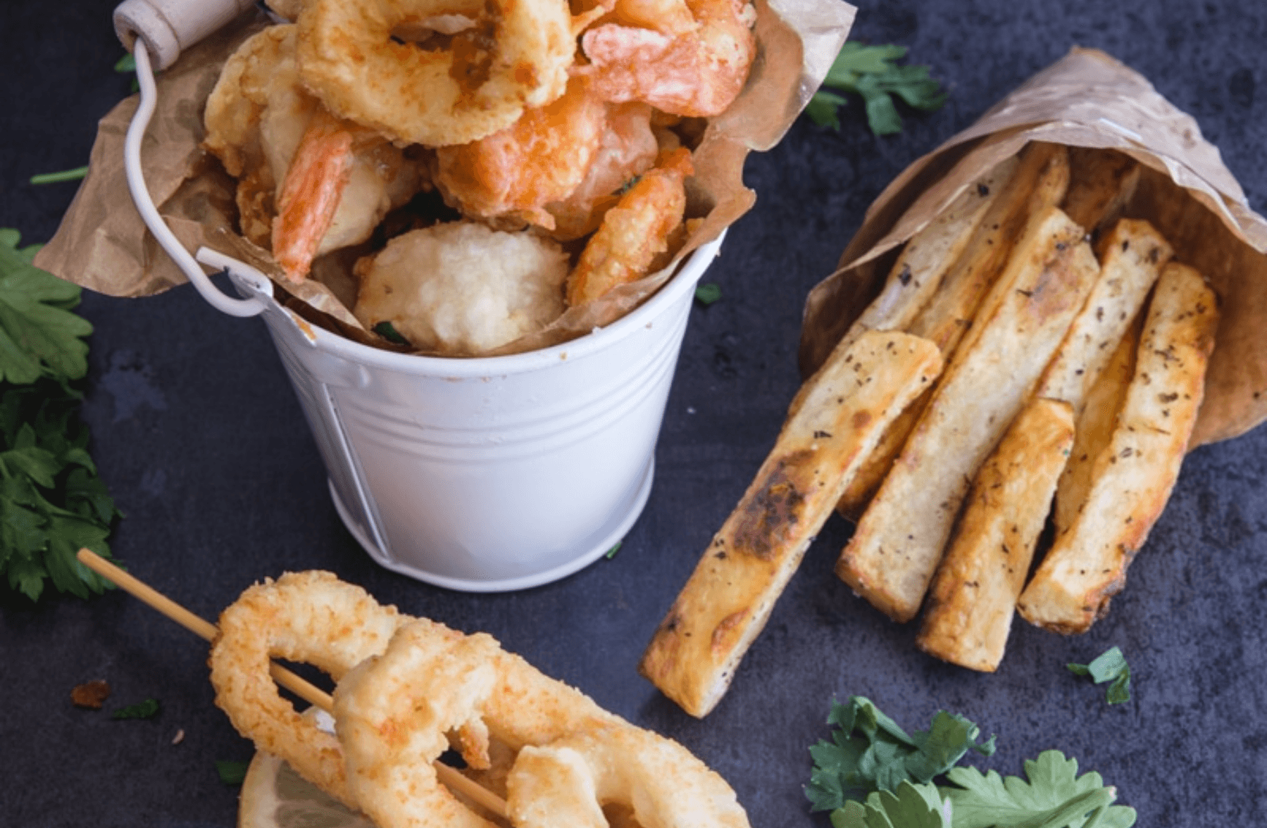 Bucket de friture mixte