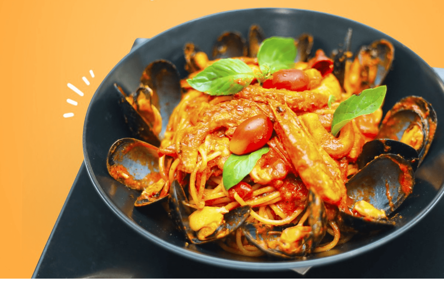 Spaghetti aux Fruits de Mer