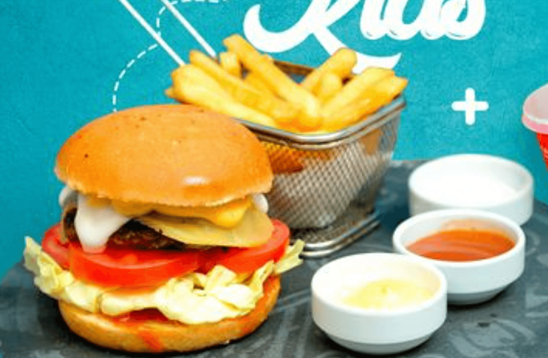 Mini burgers, Frites