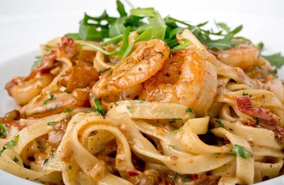 Tagliatelle di gamberi