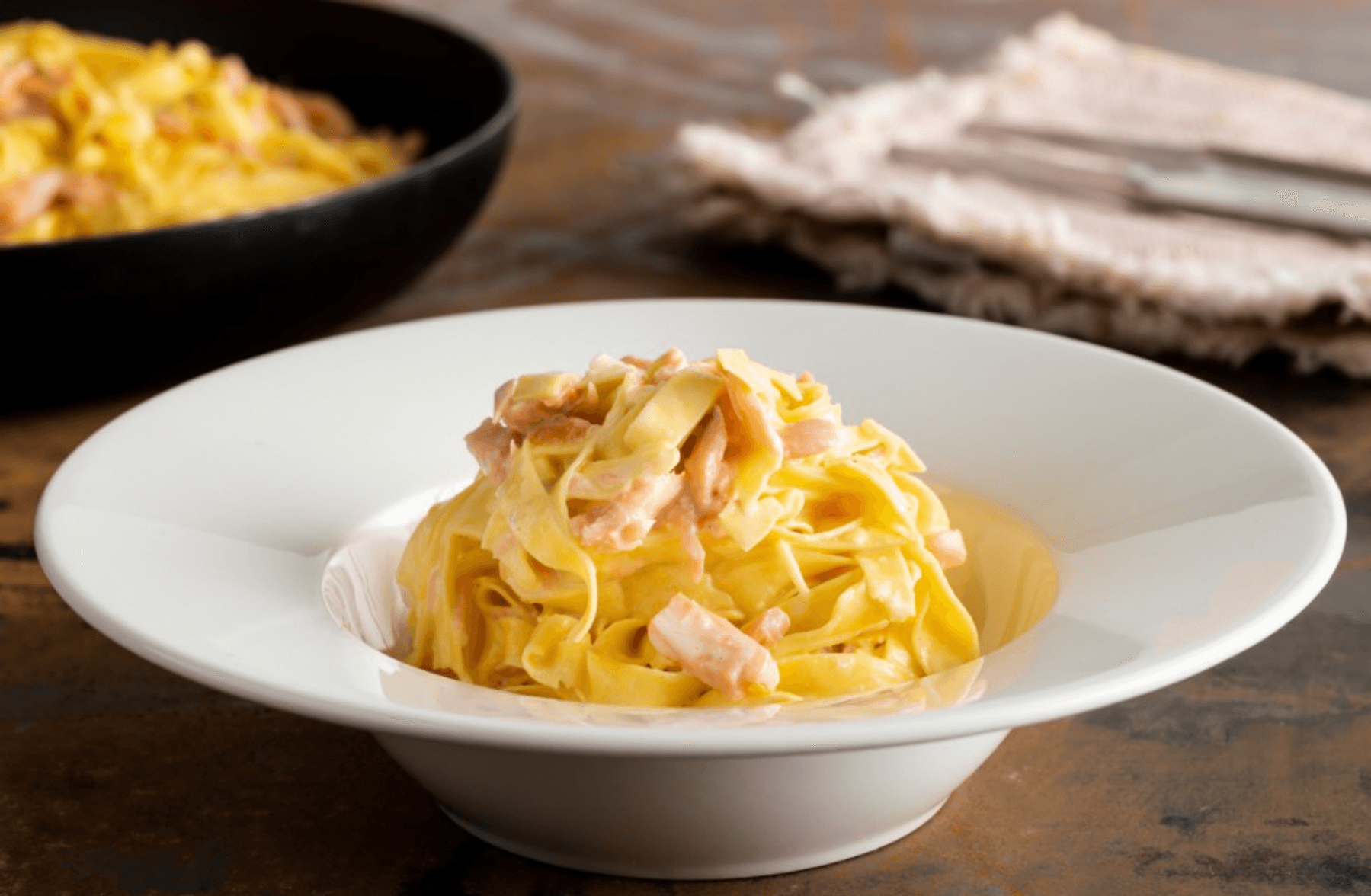 Tagliatelle salmone