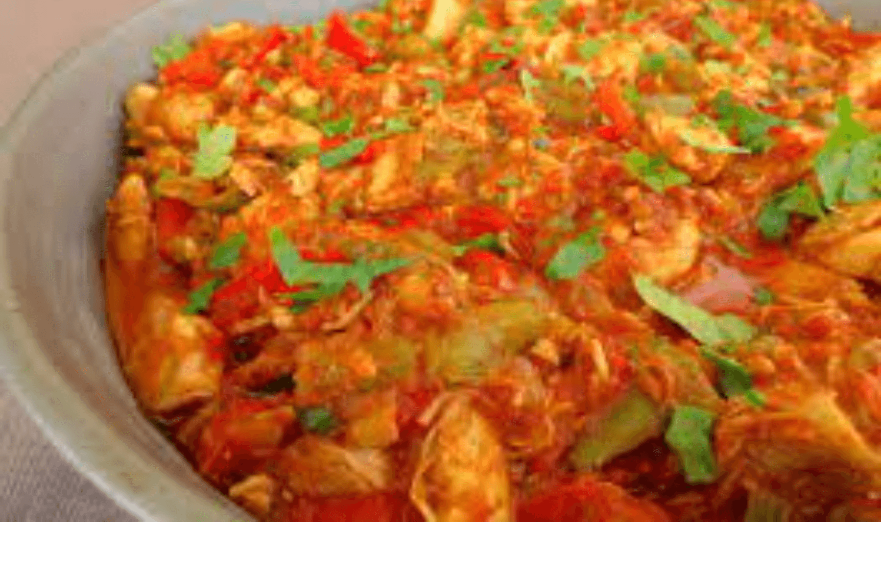 Émincé de Poulet à la mexicaine