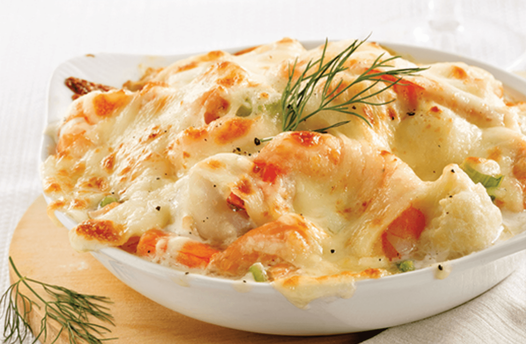 Gratin au fruits de mer