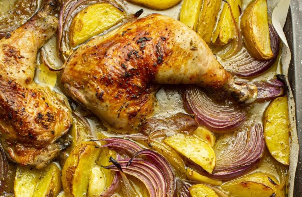 Cuisse de poulet rôti