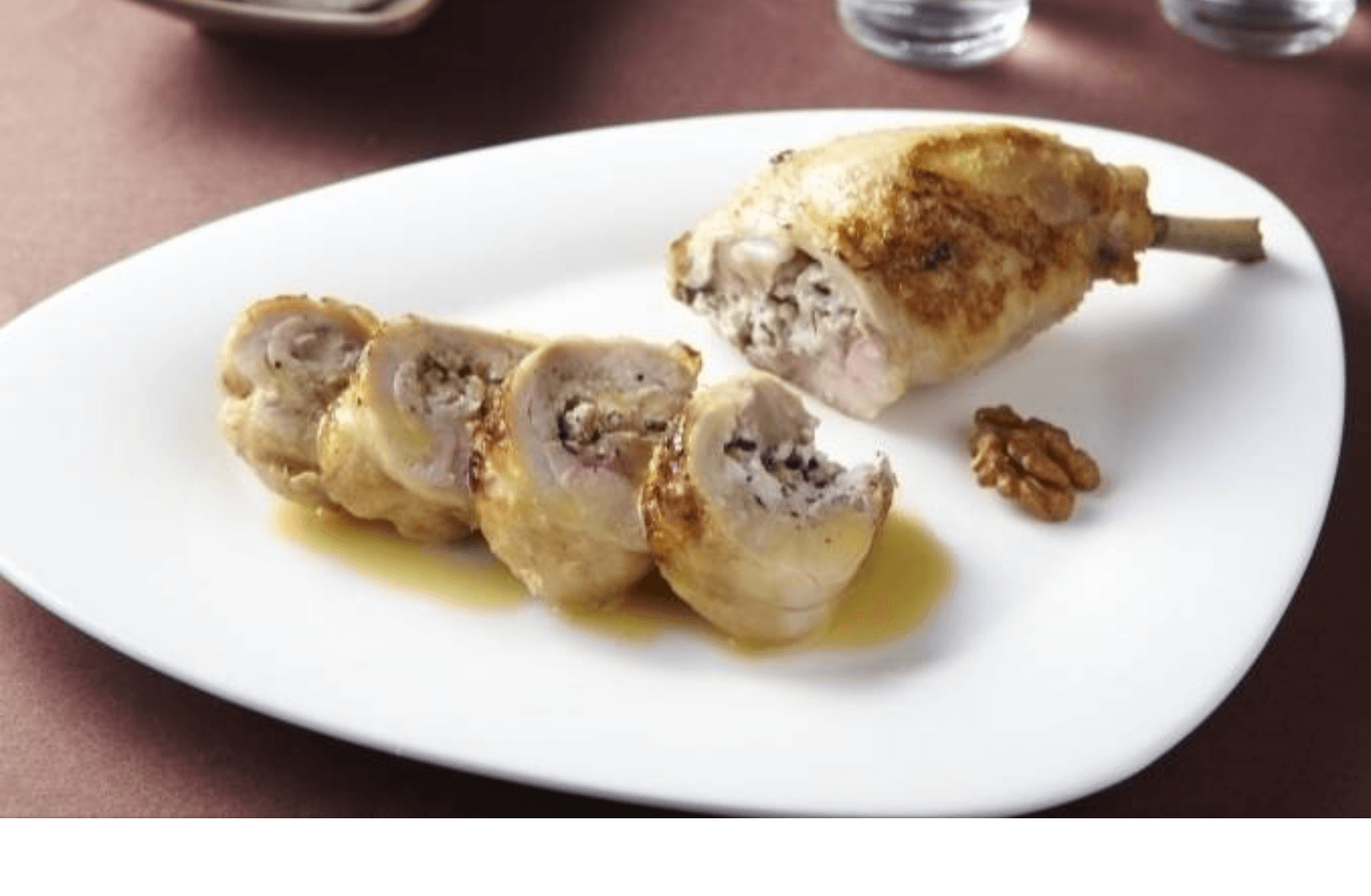 Cuisse de poulet farcie