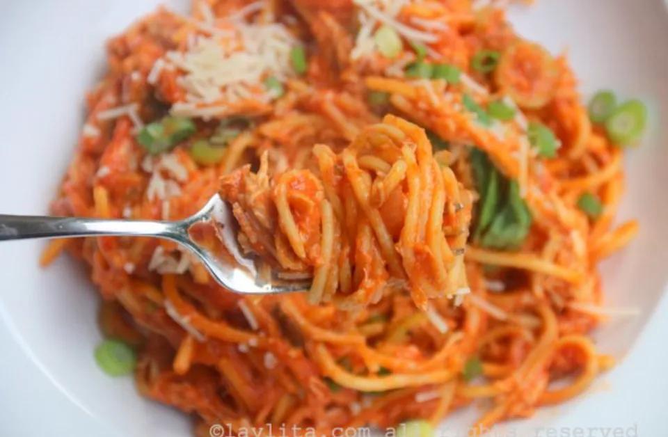 Spaghetti poulet