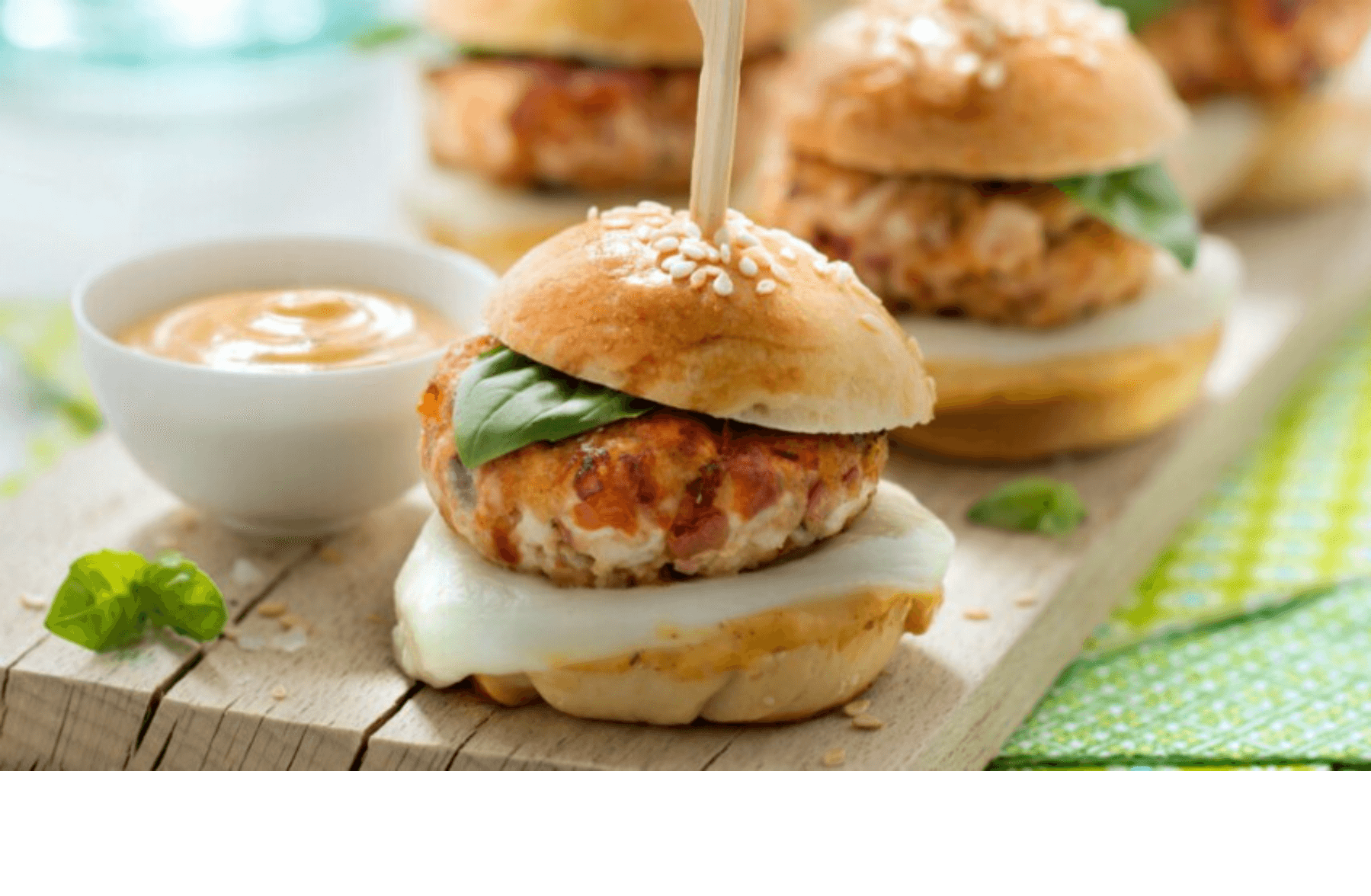Mini burger poulet