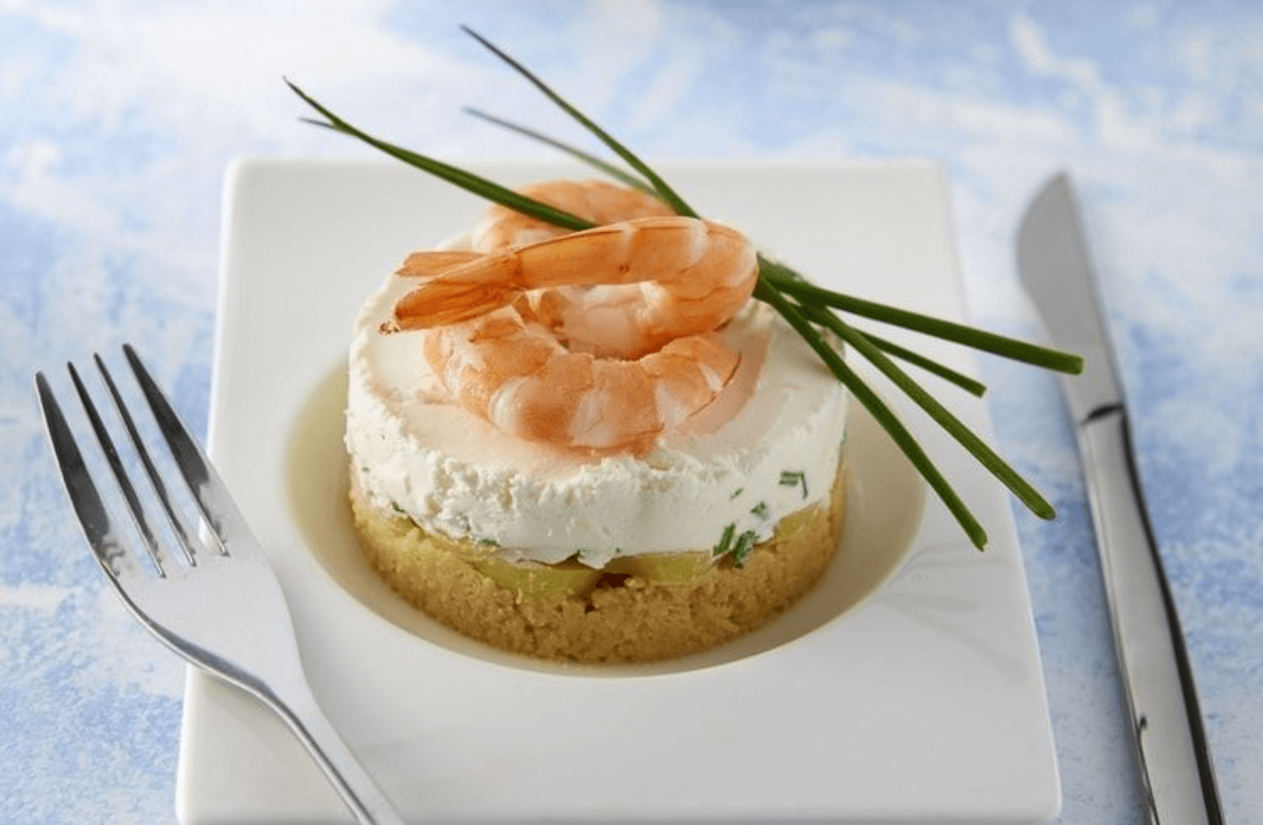 Mini cheesecake crevette