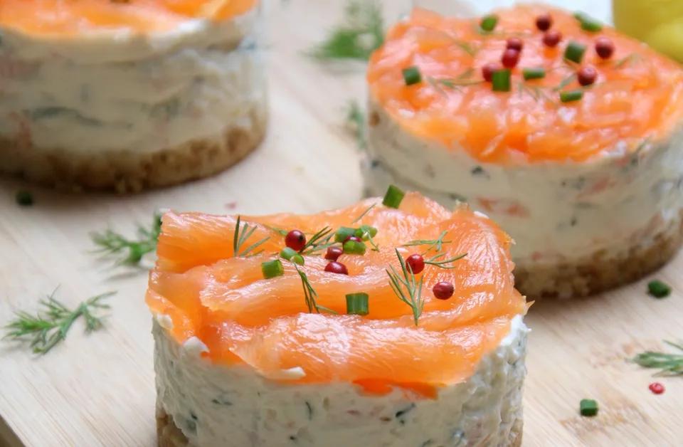 Mini cheesecake saumon