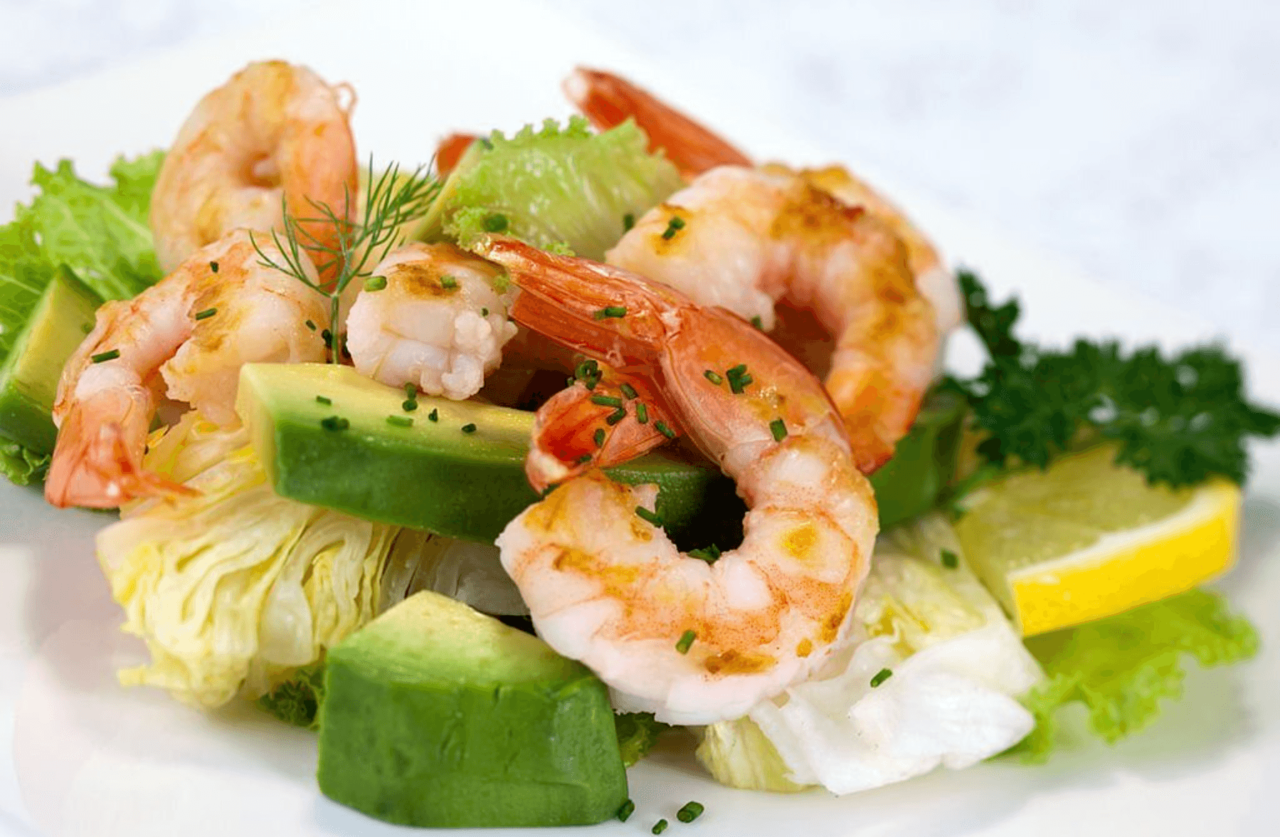 Fraîcheur avocat crevette