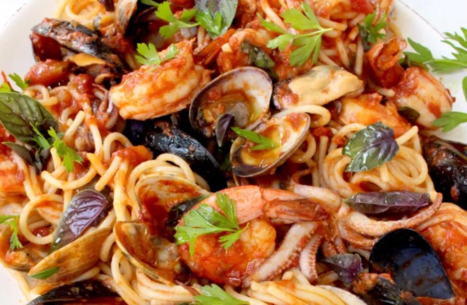Pâtes aux fruits de mer