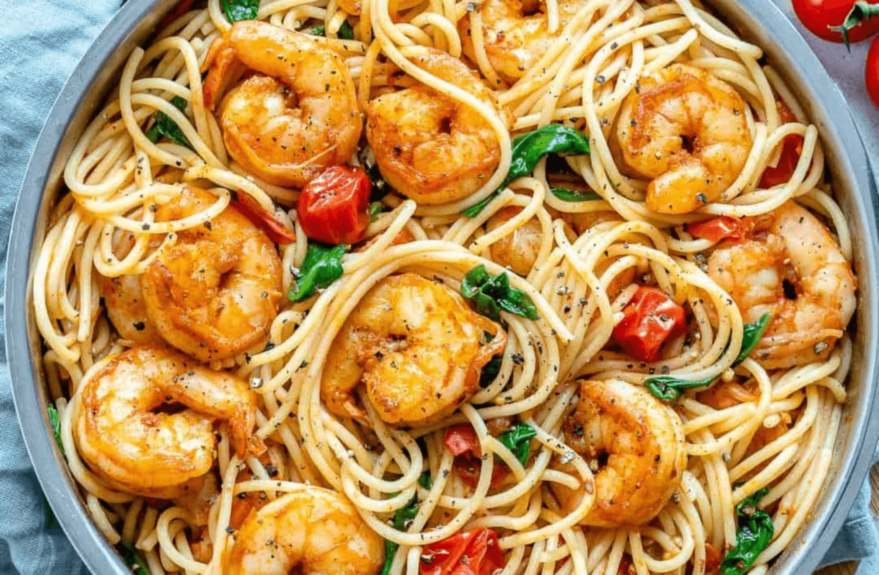 Pâtes aux Crevettes