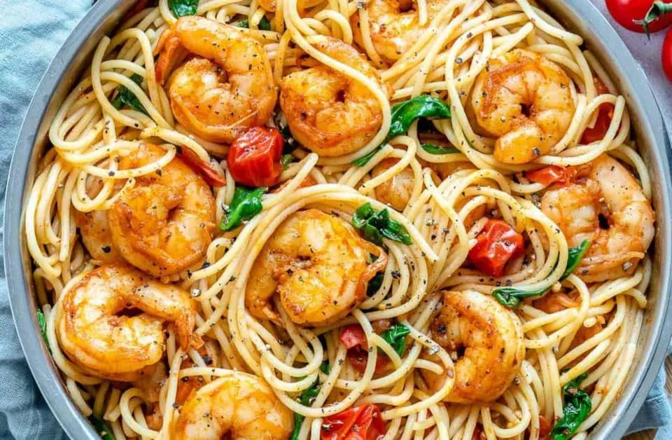 Pâtes aux Crevettes