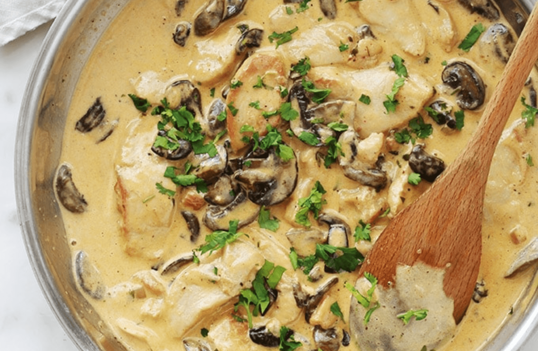 Escalope sauce champignons
