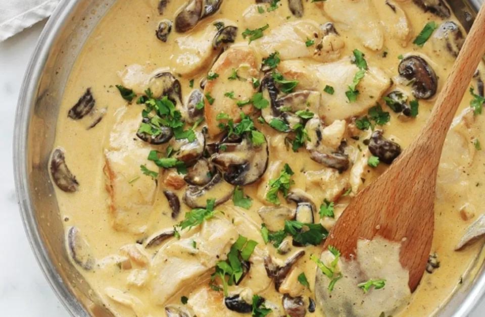 Escalope sauce champignons