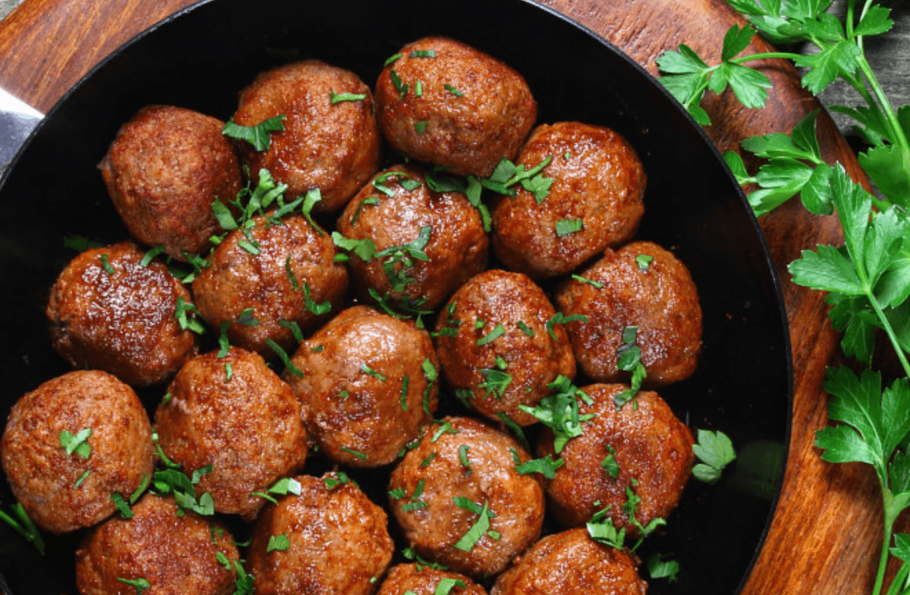Boulettes de viande hachée à la tomate et l'huile d'olives