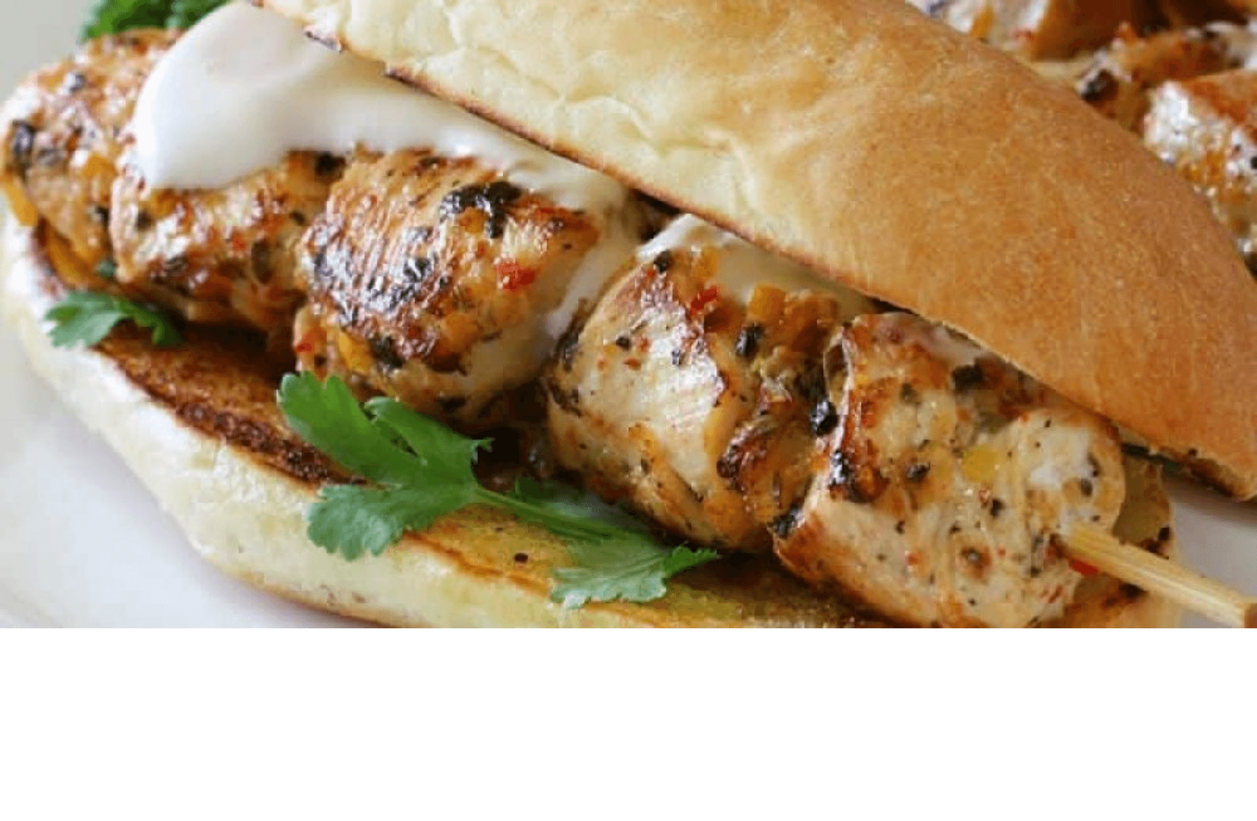 Brochettes de Viande Hachée - Sandwich