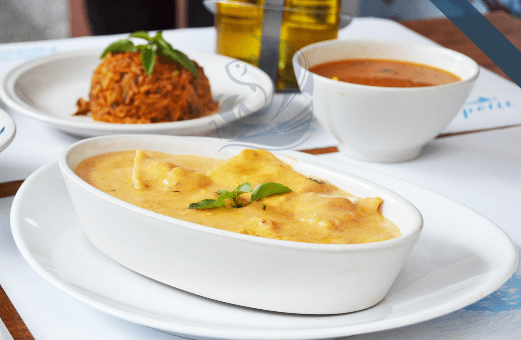 Ravioli au saumon et crevettes