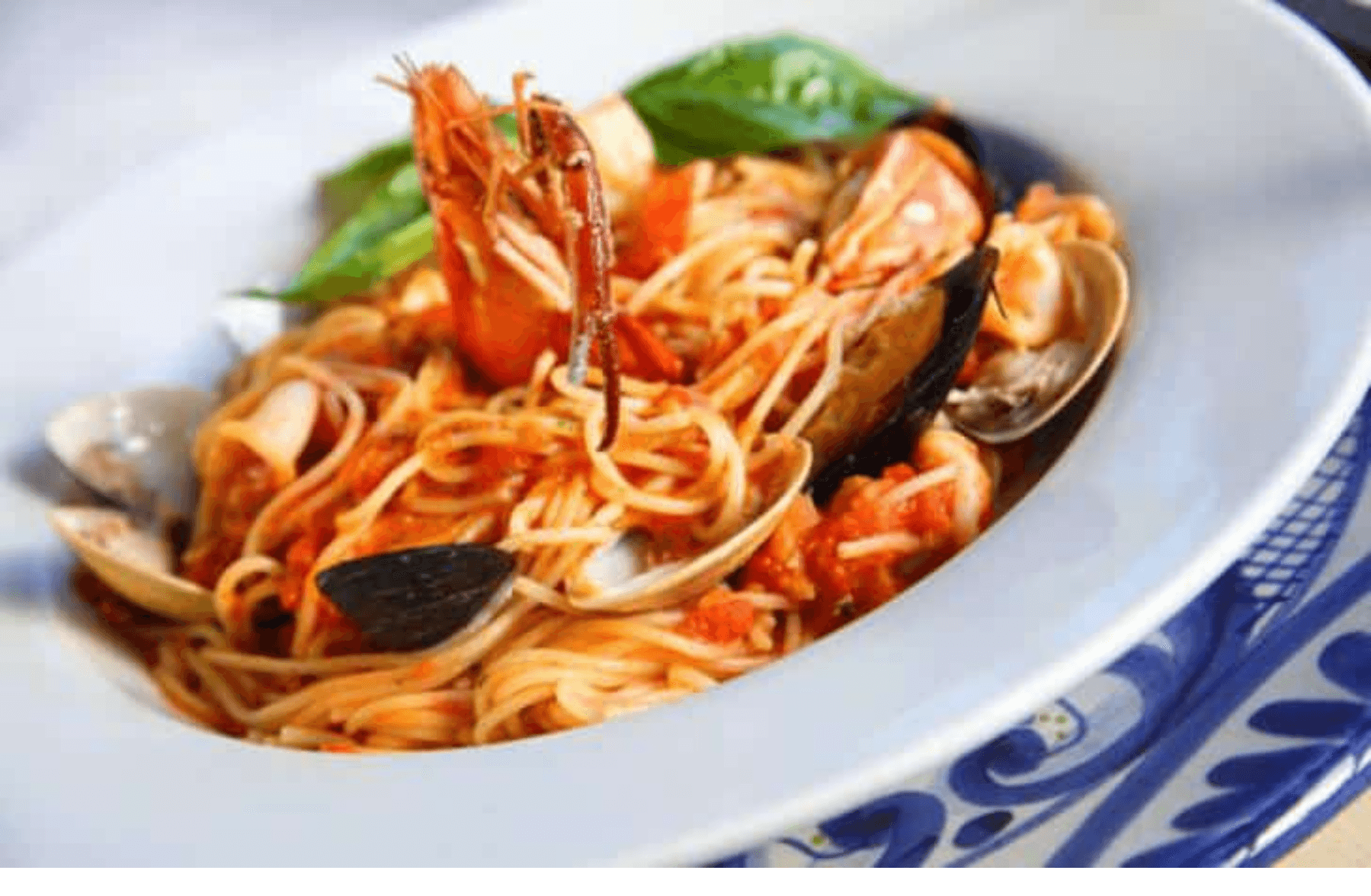 Spaghetti fruits de mer