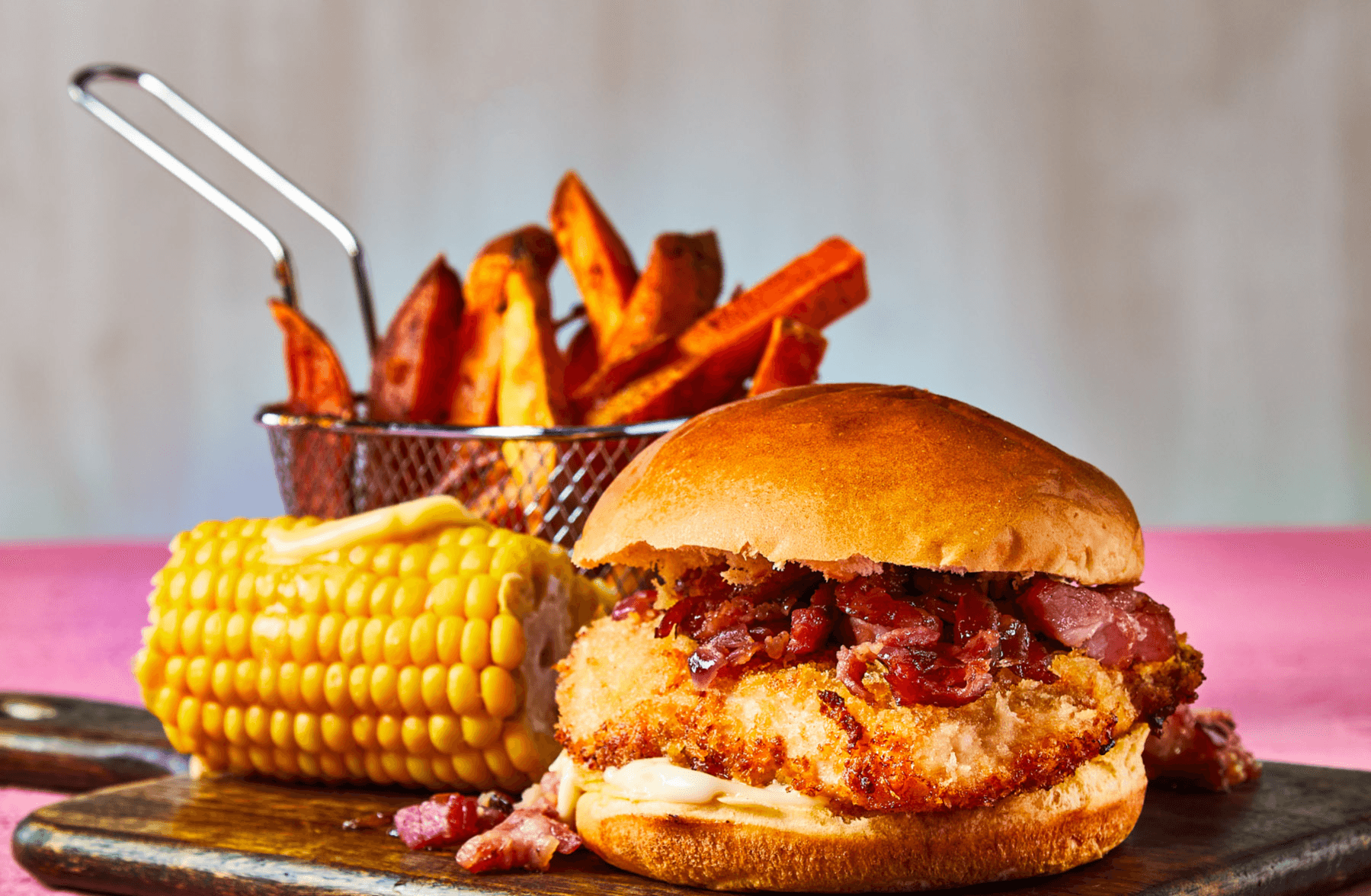 Chicken Club Bacon Burger