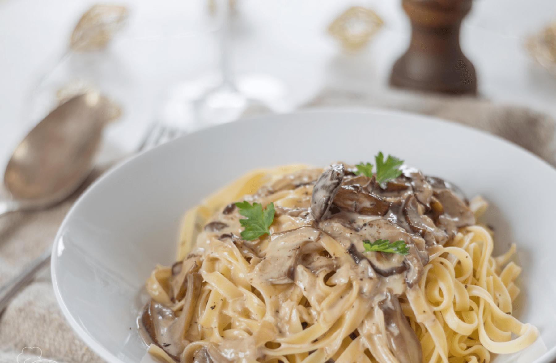 Tagliatelle épinards poulet