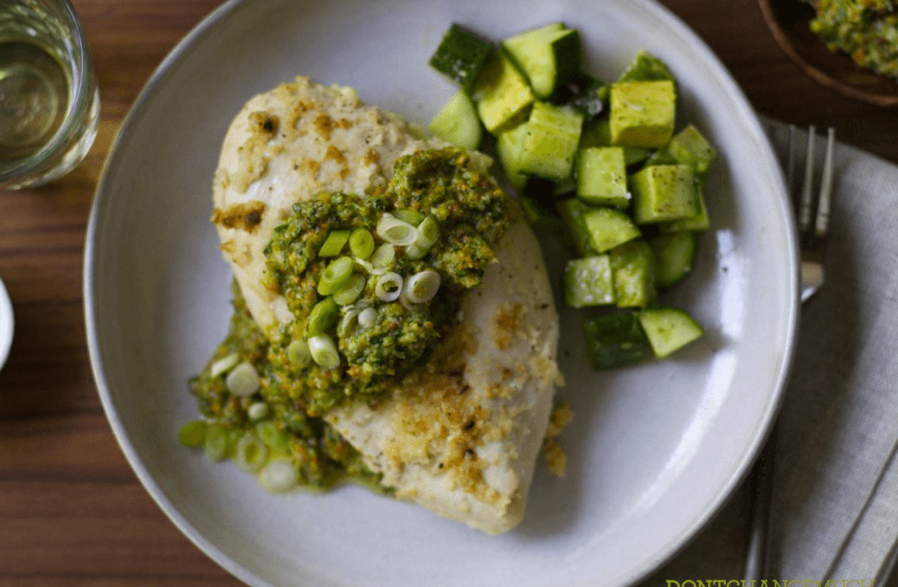 Blanc de poulet sauce pesto