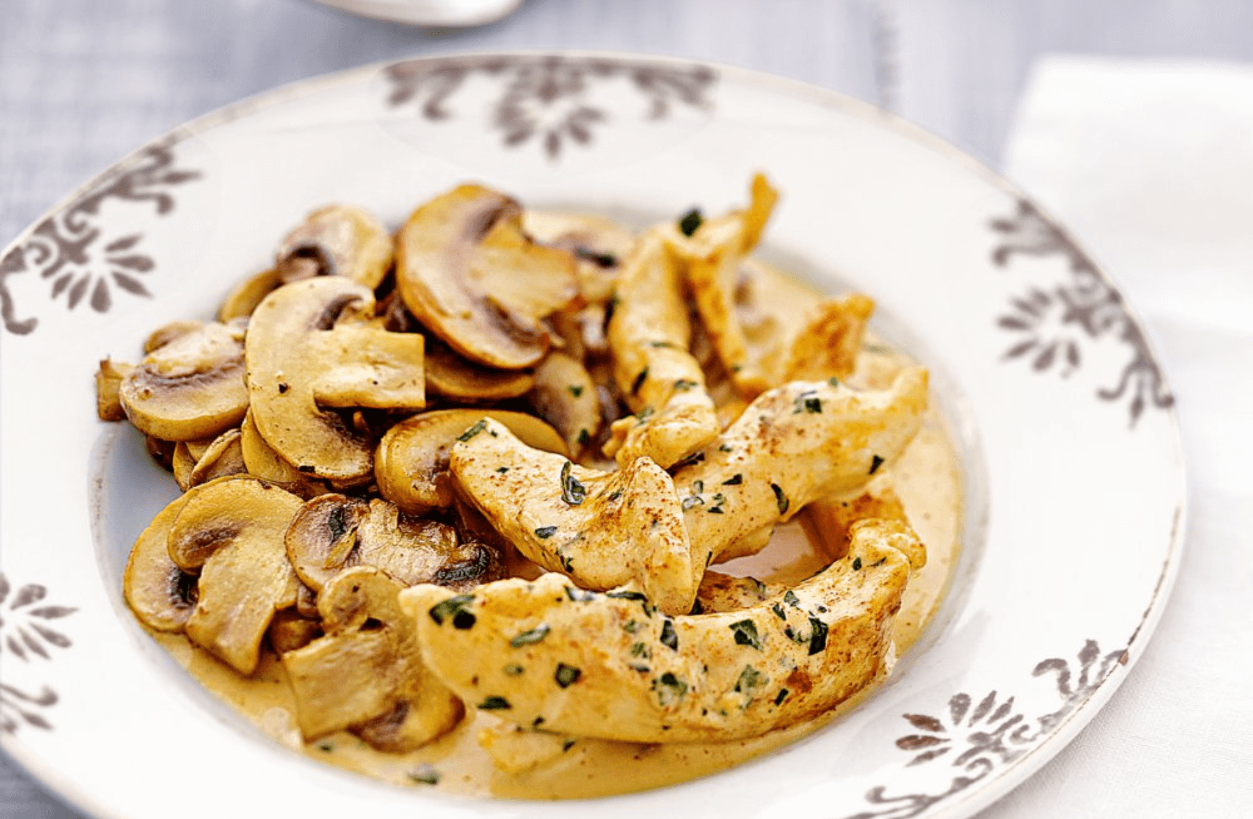 Blanc de poulet sauce fromage