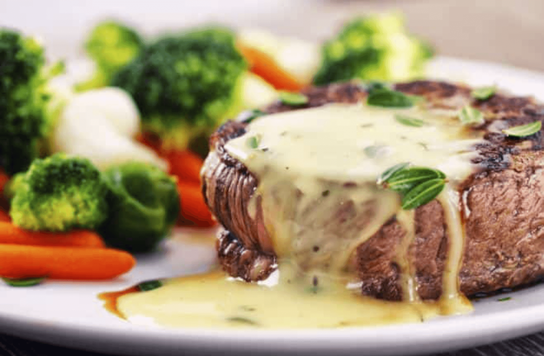 Filet grillé sauce champignons