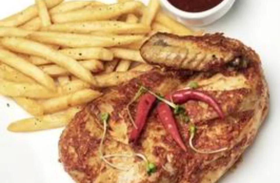 Poulet et frites