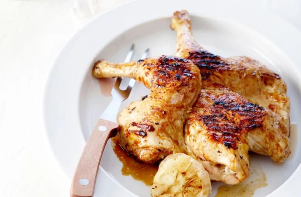 1/2 poulet et frites