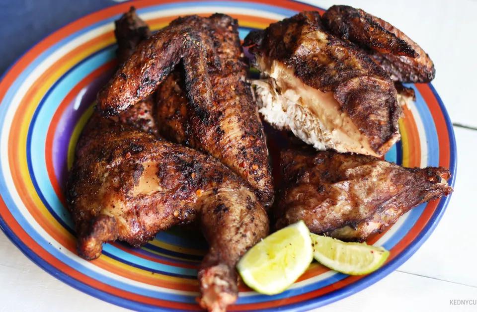1/4 poulet sec