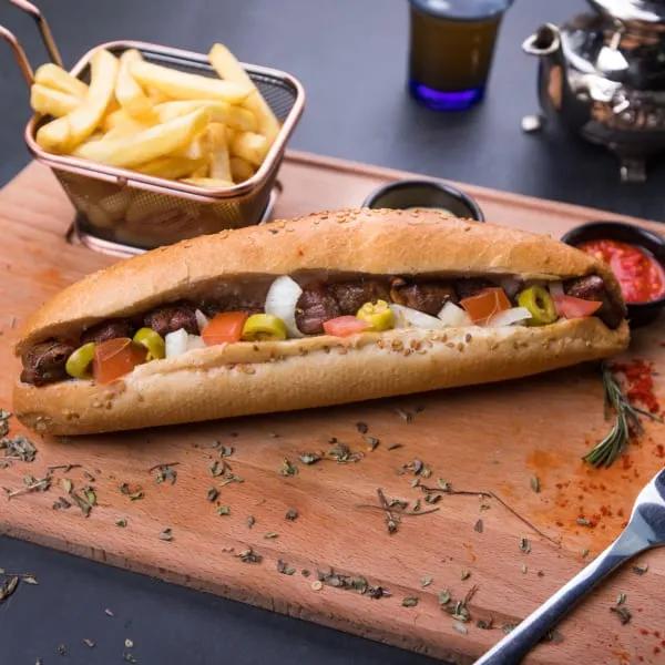 Sandwich Brochettes Viande Filet