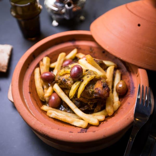 Tajine Poulet Daghmira Avec Frites